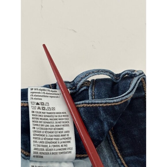 American Eagle Jean 8 High-Waisted Jegging Dark Wash Clean Girl Street Style - Picture 6 of 16